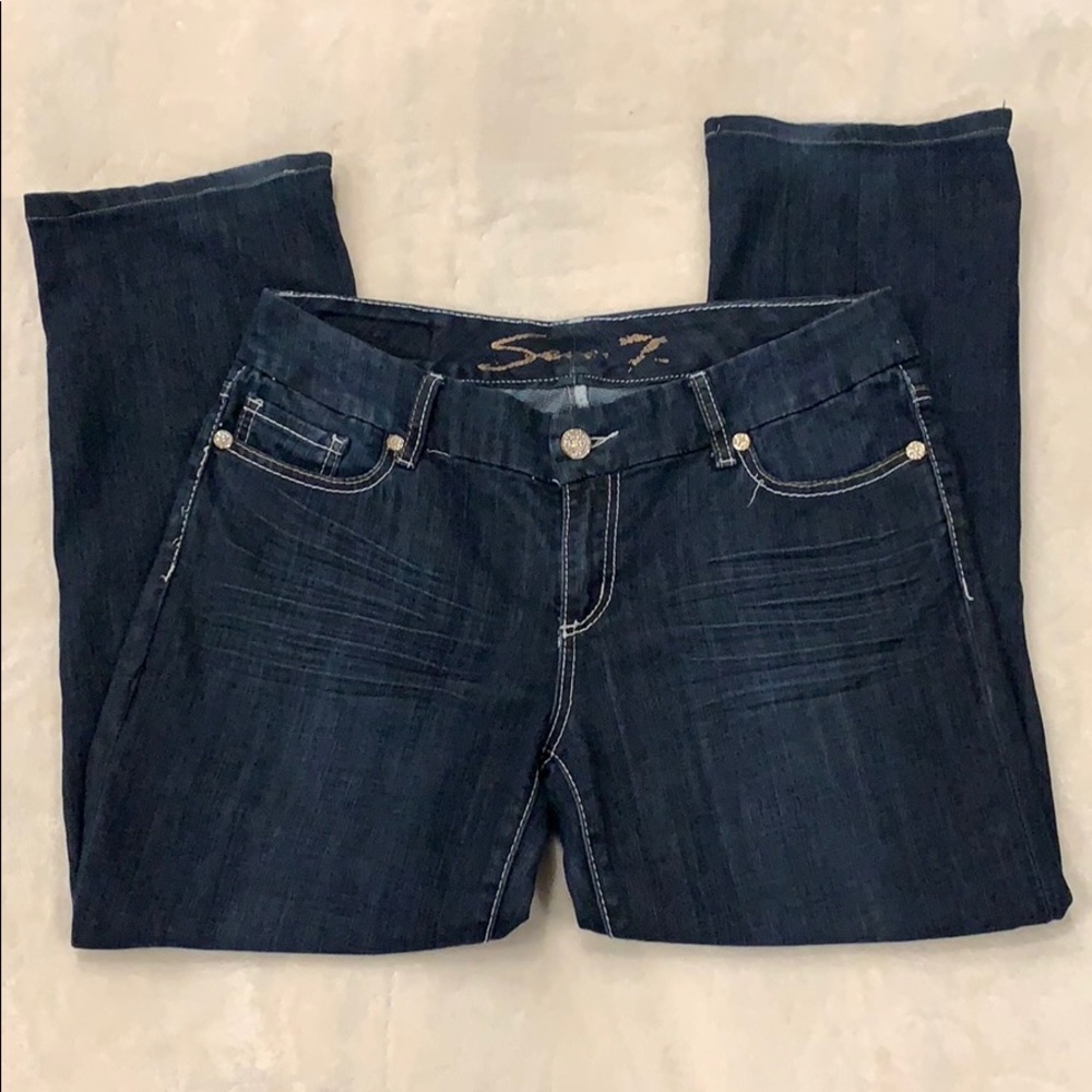 Seven7 Sz. 14 Jeans previously hemmed 27.5in CUTE